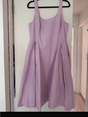 Anthropologie Lilac Sleeveless A-Line Midi Dress